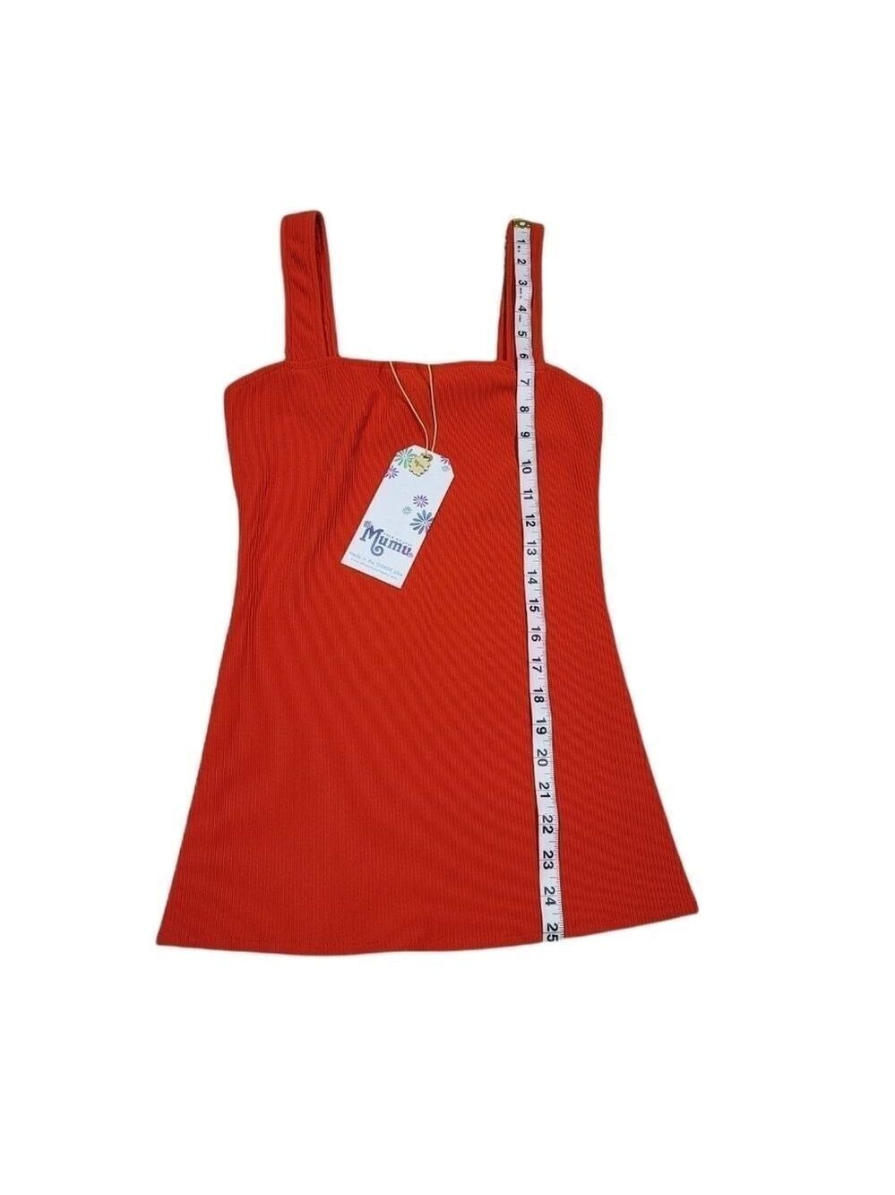NWT SHOW Me Your MuMu Rory Ribbed Square Neck Top - Picture 9 of 9